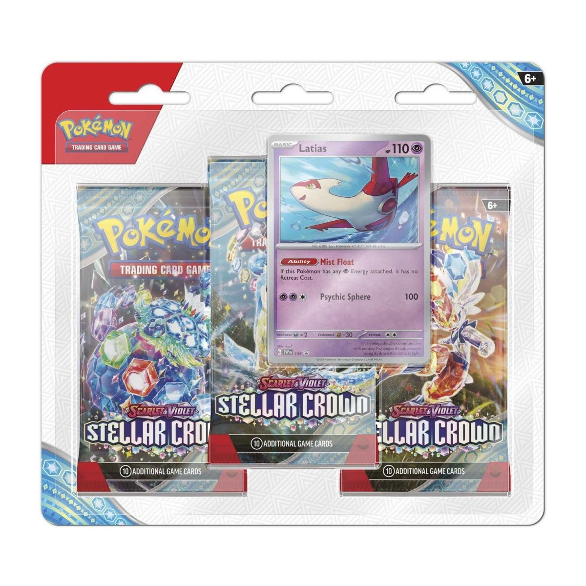 Pokémon TCG: Scarlet & Violet-Stellar Crown 3 Booster Packs & Promo Card